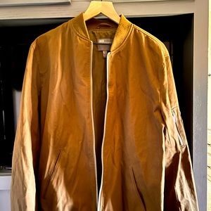 Bomber Jacket Tan/Green | ASOS | Medium Long |